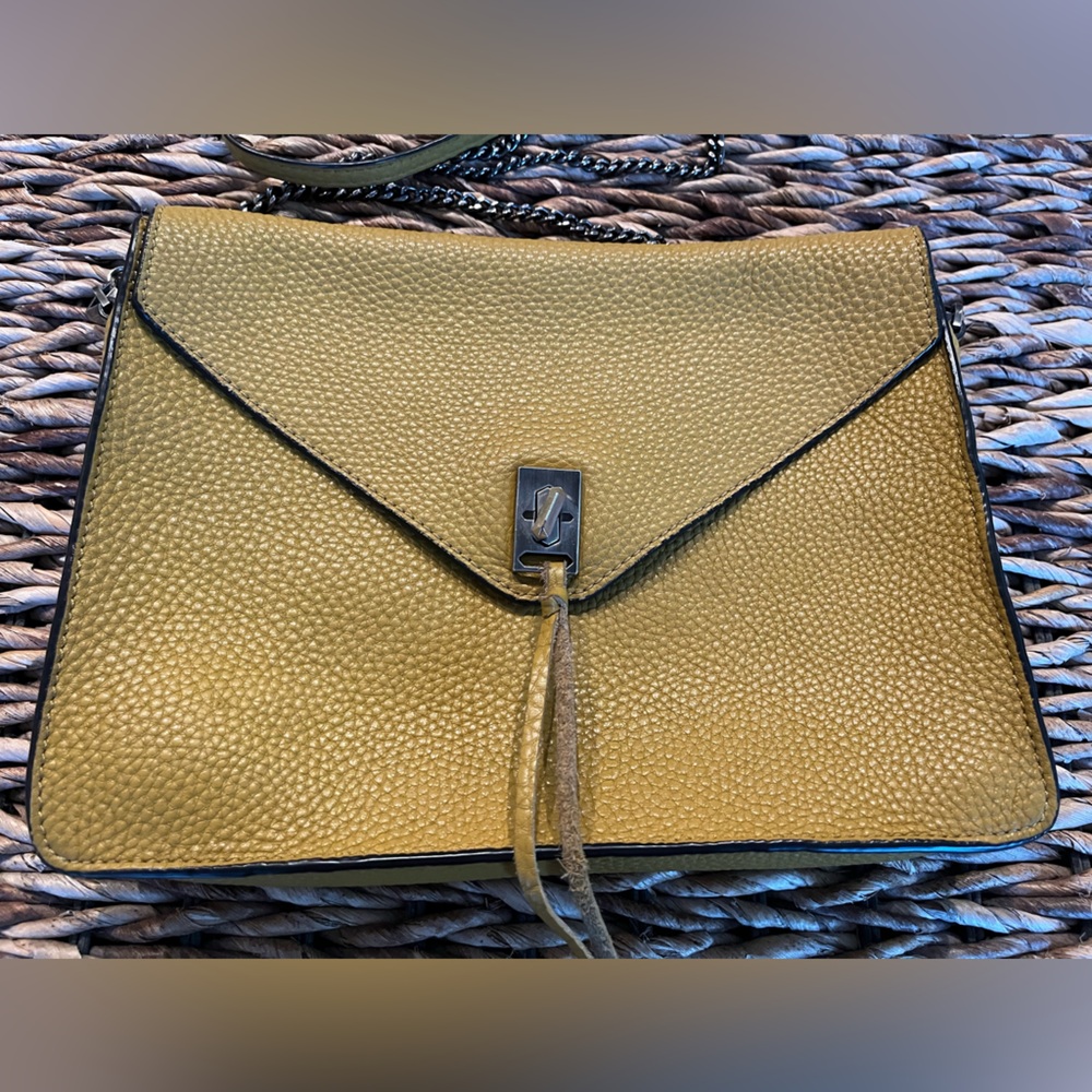 Rebecca Minkoff Women's Golden Pebbled Leather Shoulder or Crossbody Bag